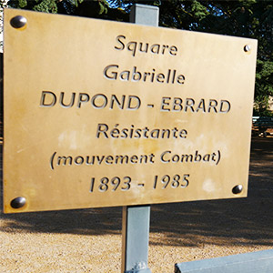 Matrimoine du 5e arrondissement - square Gabrielle Dupond-Ebrard