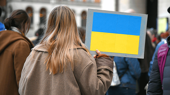 Rassemblement pour l'Ukraine en mars 2022