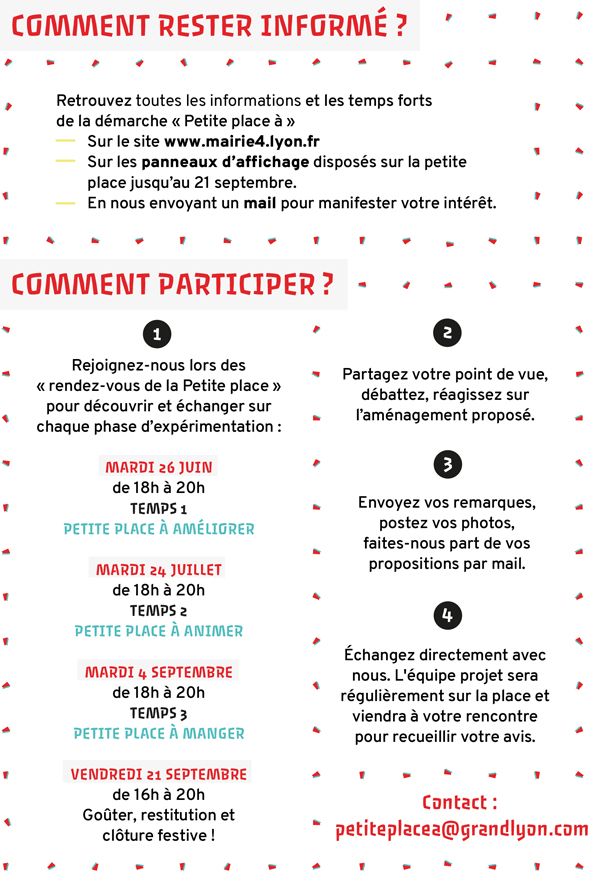 Programme Petite place de la Croix-Rousse