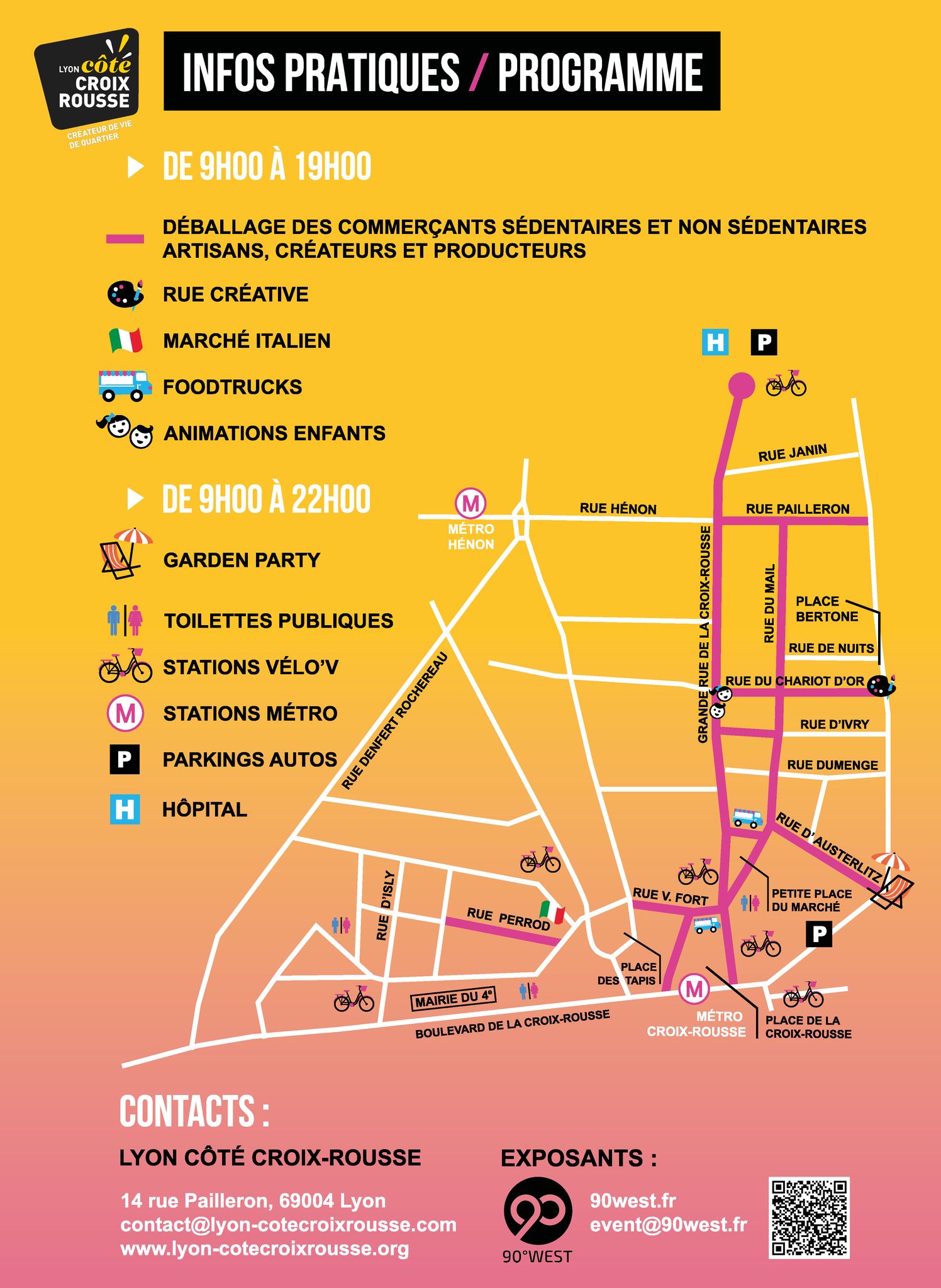 Plan de la braderie